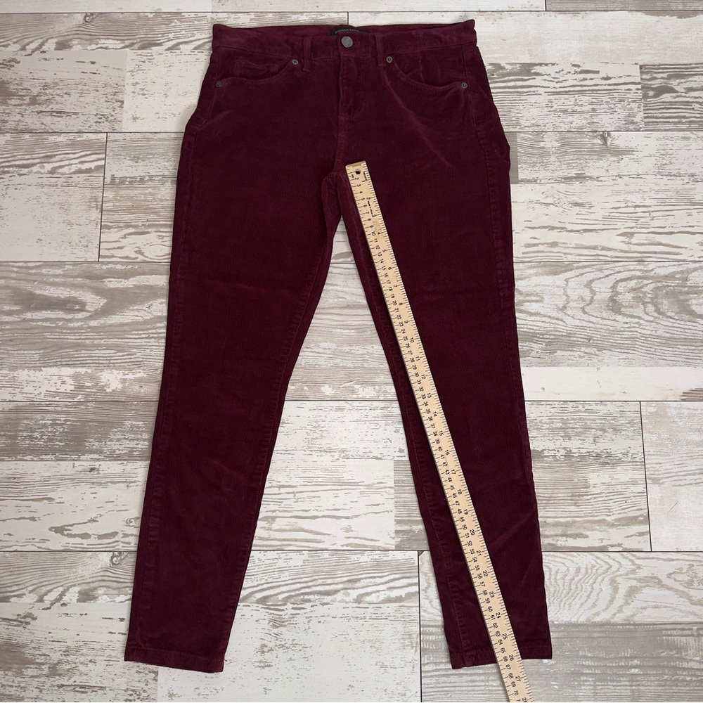 Banana Republic Burgundy Corduroy Skinny Pants Women’s 26P Petite - Picture 6 of 12
